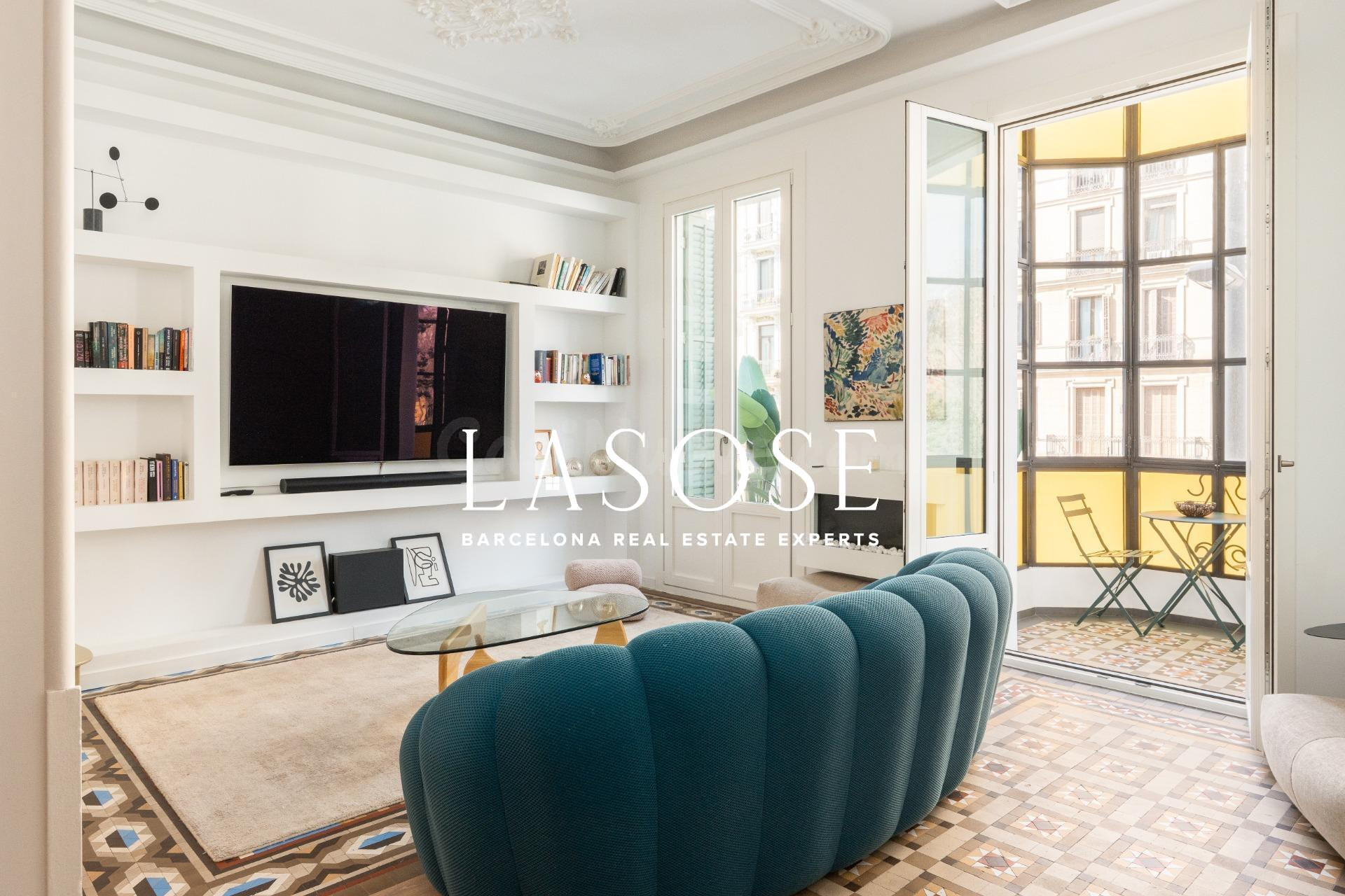 Elegante apartamento modernista con terraza en la Dreta de l’Eixample