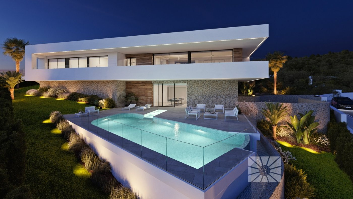 Exclusiva villa de lujo con 3 dormitorios, piscina privada y estupendas vistas al mar en Benitachell(Alicante)