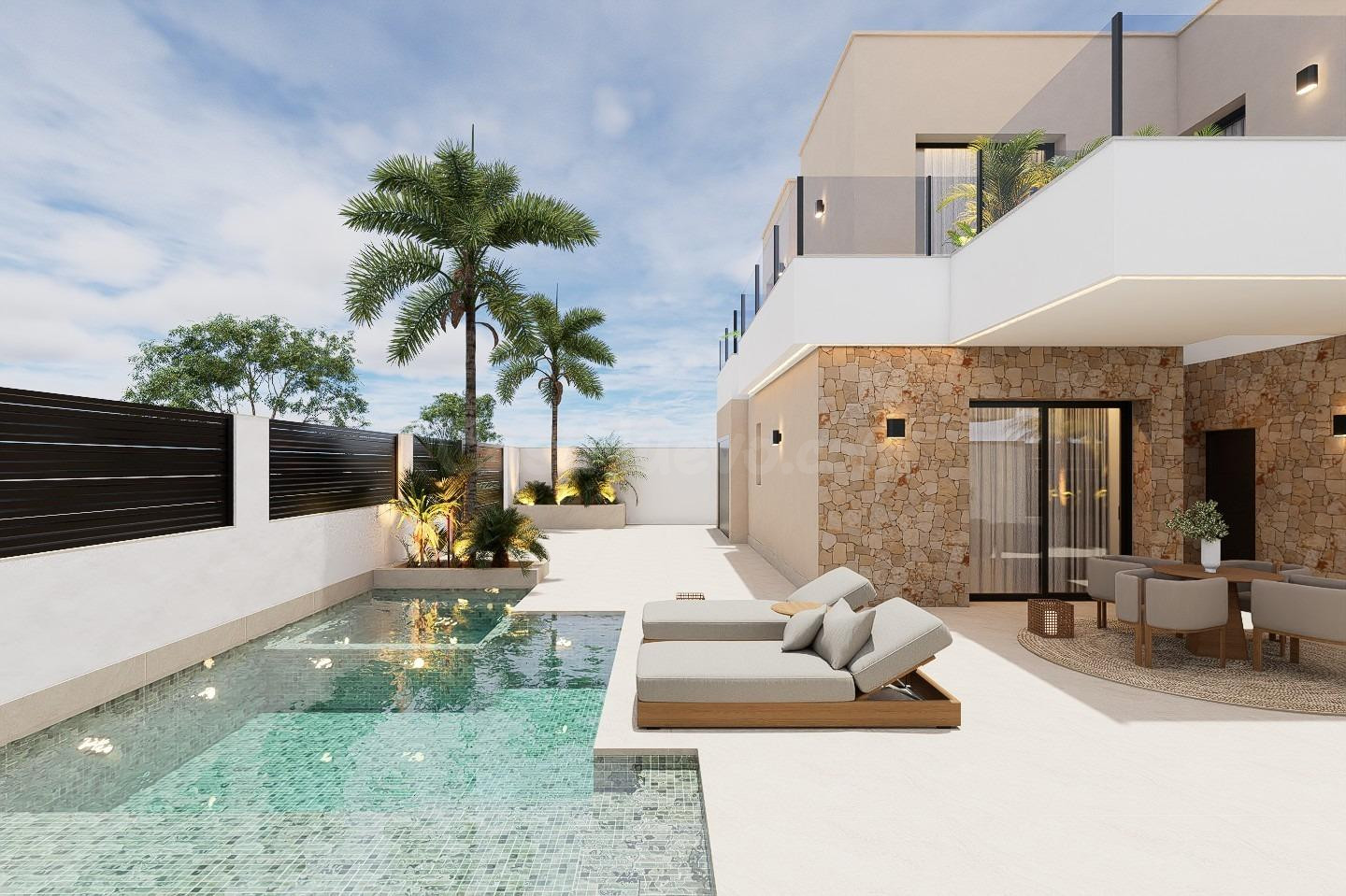 Villa de lujo con 4 dormitorios y piscina privada con jacuzzi a la venta en San Pedro del Pinatar