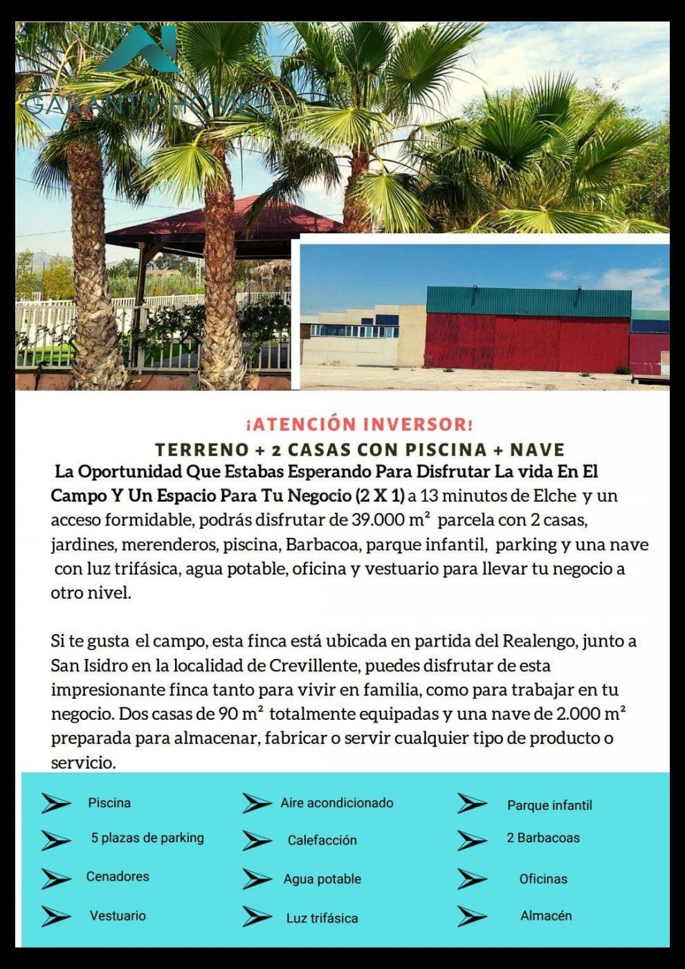VENTA DE FINCA RÚSTICA DE 4.5 HECTÁREAS