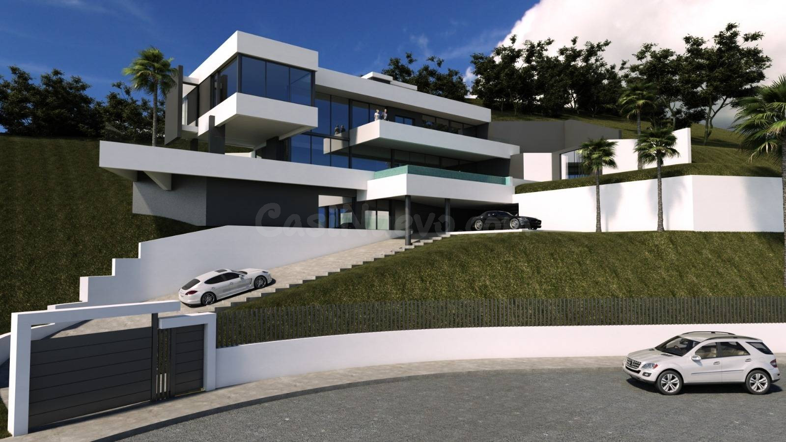 Terreno en venta con grandes vistas al mar en la Urb. Los Altos de Los Monteros, Marbella