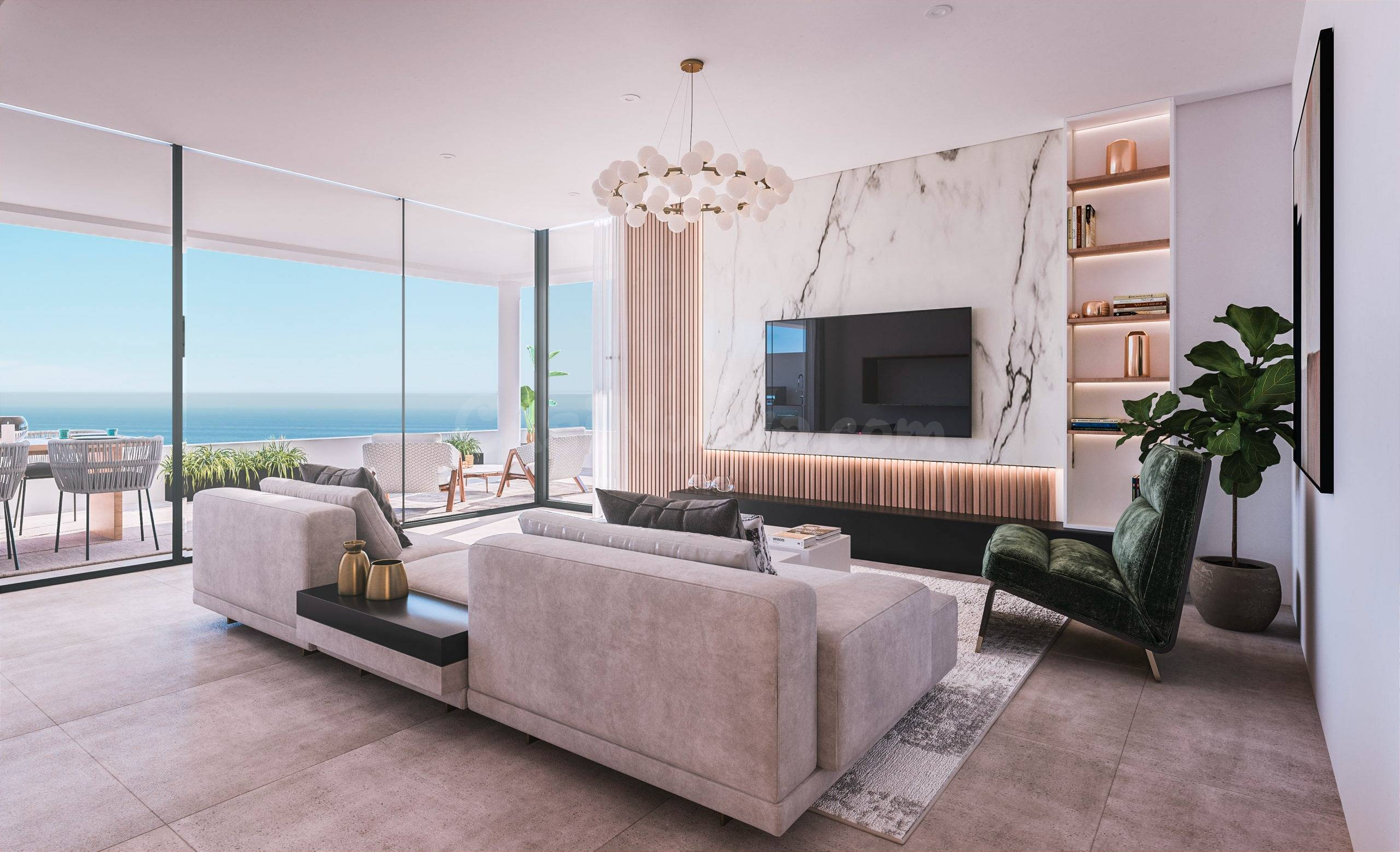Fabuloso apartamento con vistas al mar en venta en Estepona. Málaga