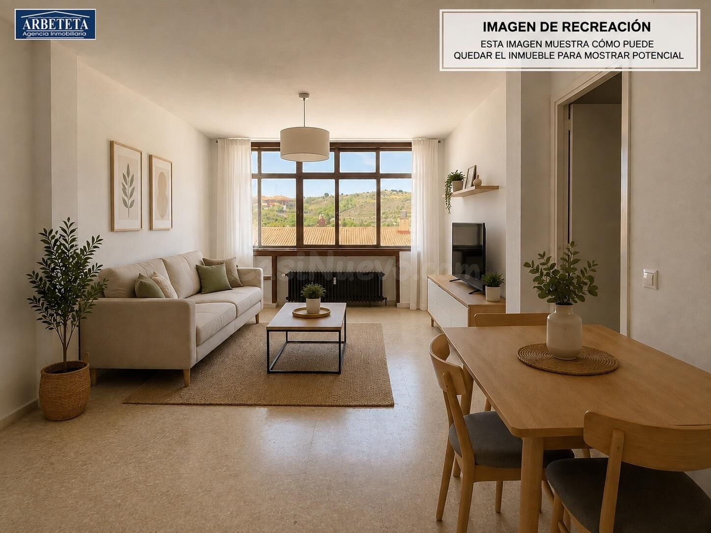 INMOBILIARIA ARBETETA VENTA PISO DE TRES DORMITORIOS EN BRIHUEGA