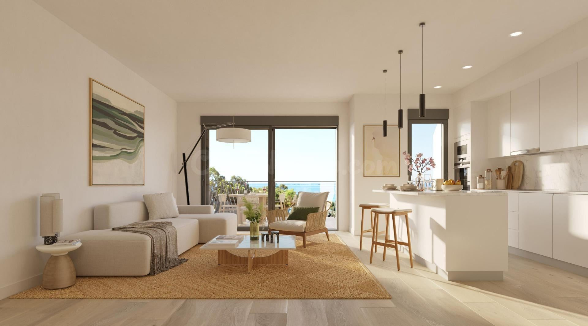 Nuevo apartamento de 3 habitaciones y 3 baños en Villa Joyosa