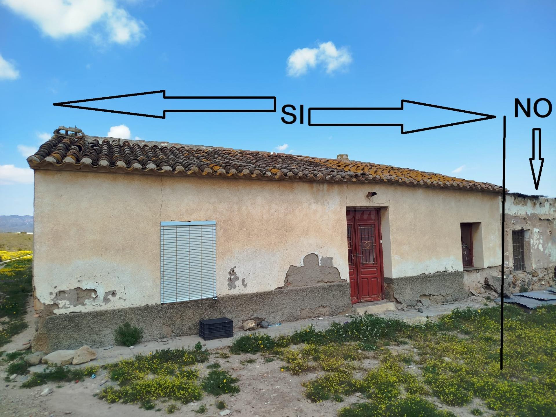 Casa de campo con terreno en Leiva (Mazarrón) – Proyecto ideal a 20 min del mar.