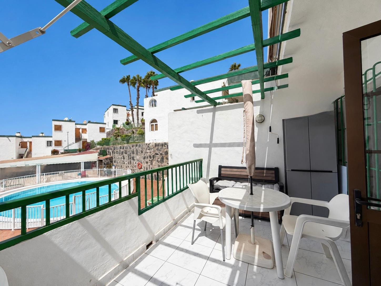 Apartamento con vistas al mar en el Complejo Flamboyán – San Agustín