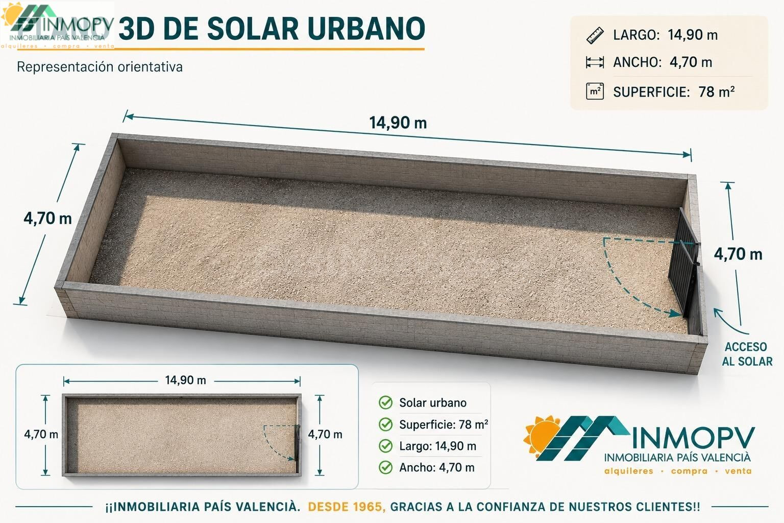 SOLAR URBANO DE 78M2, CON FACHADA Y ESTRUCTURA EXTERIOR! ZON estación AUTOBUSES VINARÒS!
