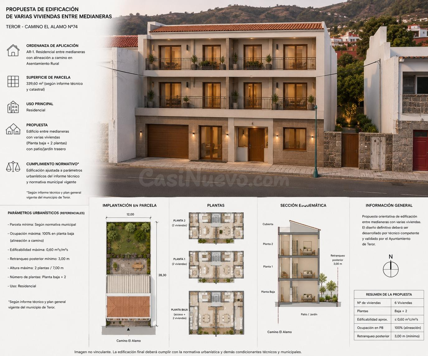 Solar 37m² en venta - El Álamo-Arbejales