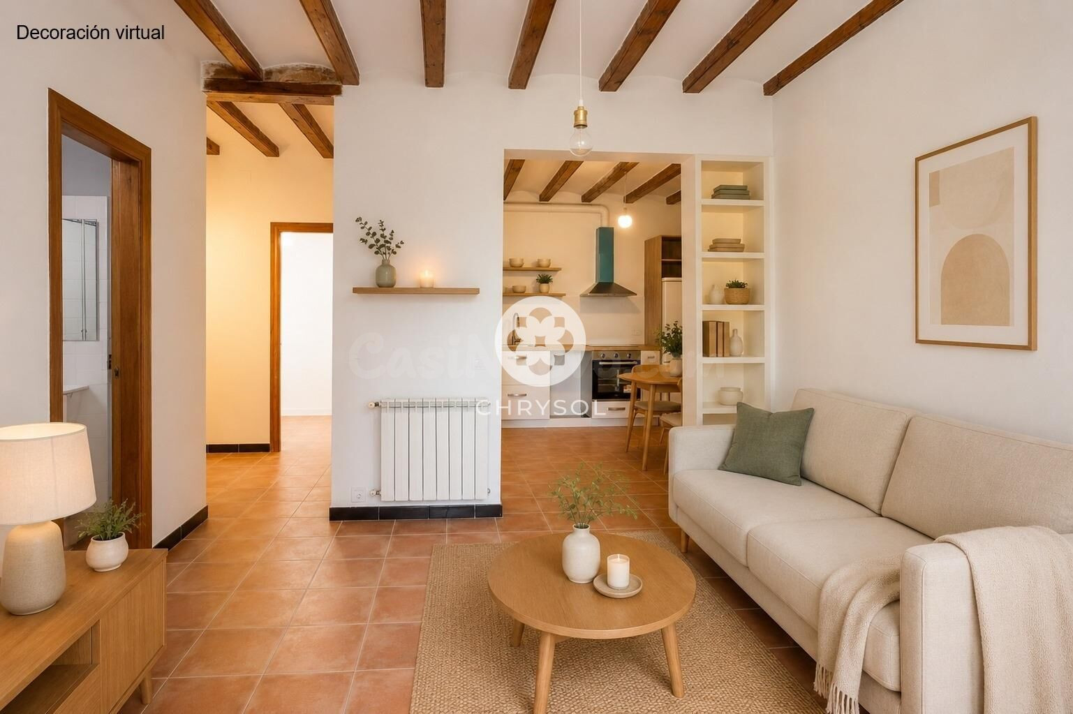 Apartamento alto y luminoso en el Gótico.