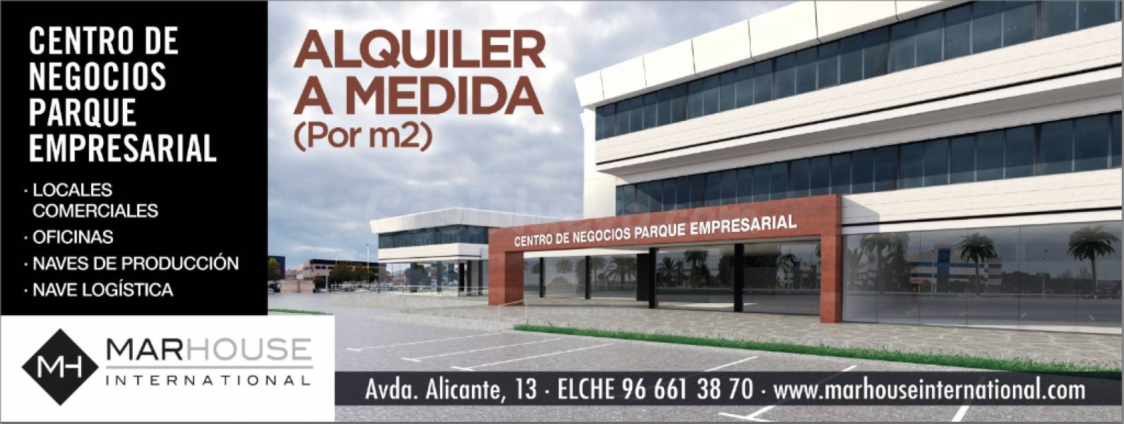 En Elche Parque Empresarial, estupendo complejo de oficinas en alquiler