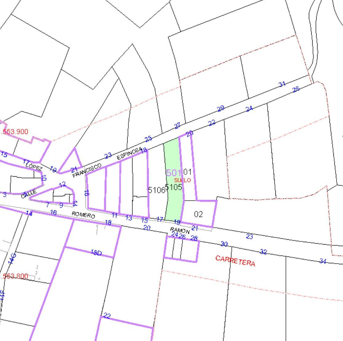 Parcelas URBANAS de 620 m2 en Torresmenudas
