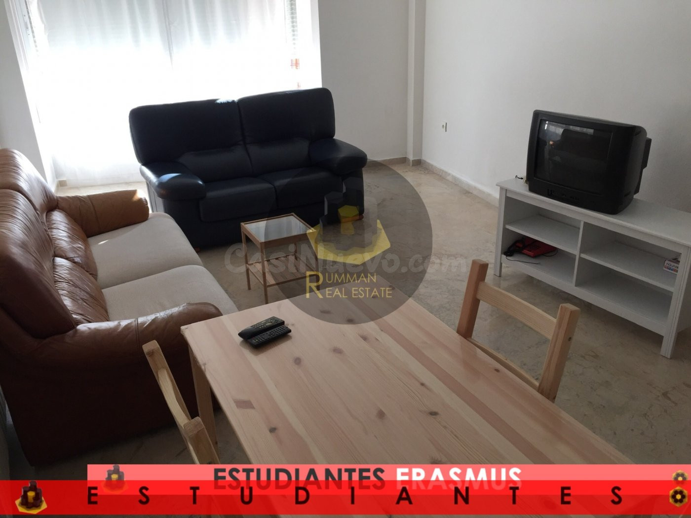 ERASMUS/EST/ Piso amueblado con TRES dormitorios en zona Traumatología-Barrio San Francisco