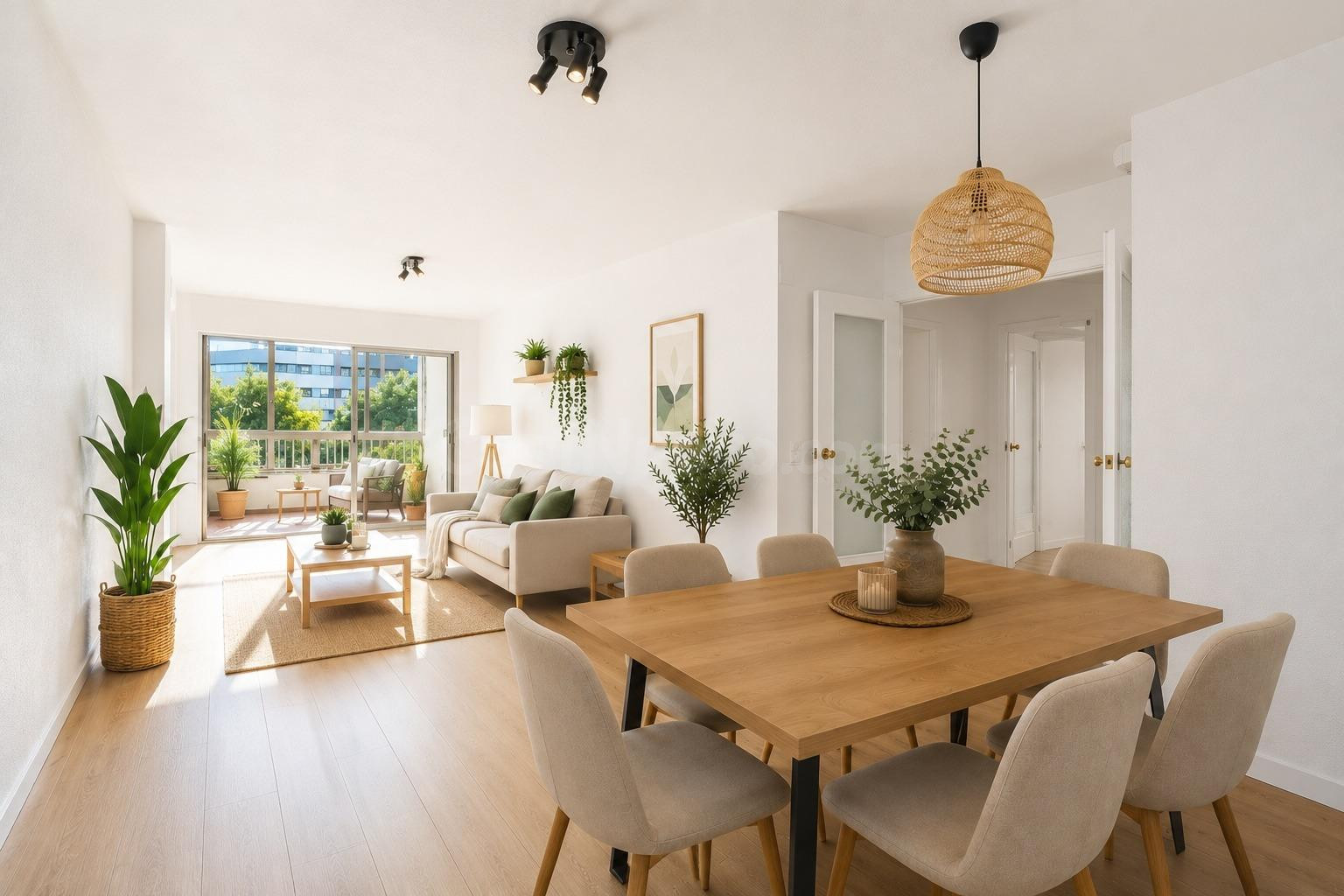 Venta Vivienda de 138 m2 en Avenida Tres Cruces (Valencia) con terraza, cuatro dormitorios y garaje opcional.