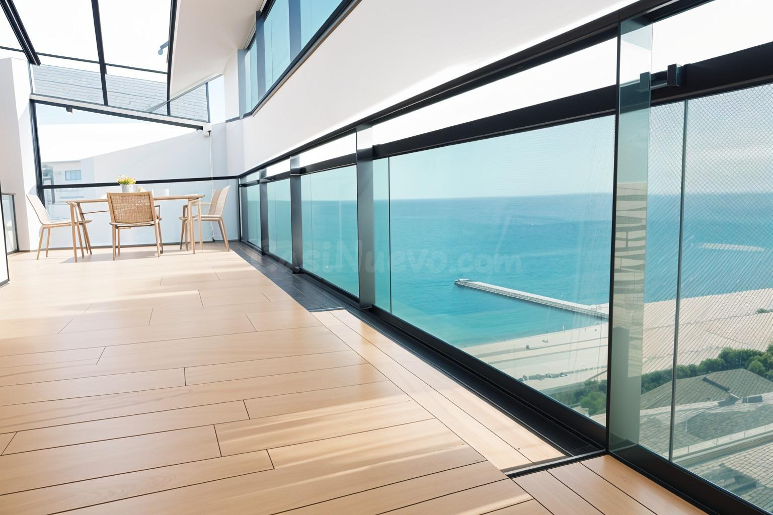 Fantástico apartamento moderno con terraza y vistas al mar en Diagonal Mar.