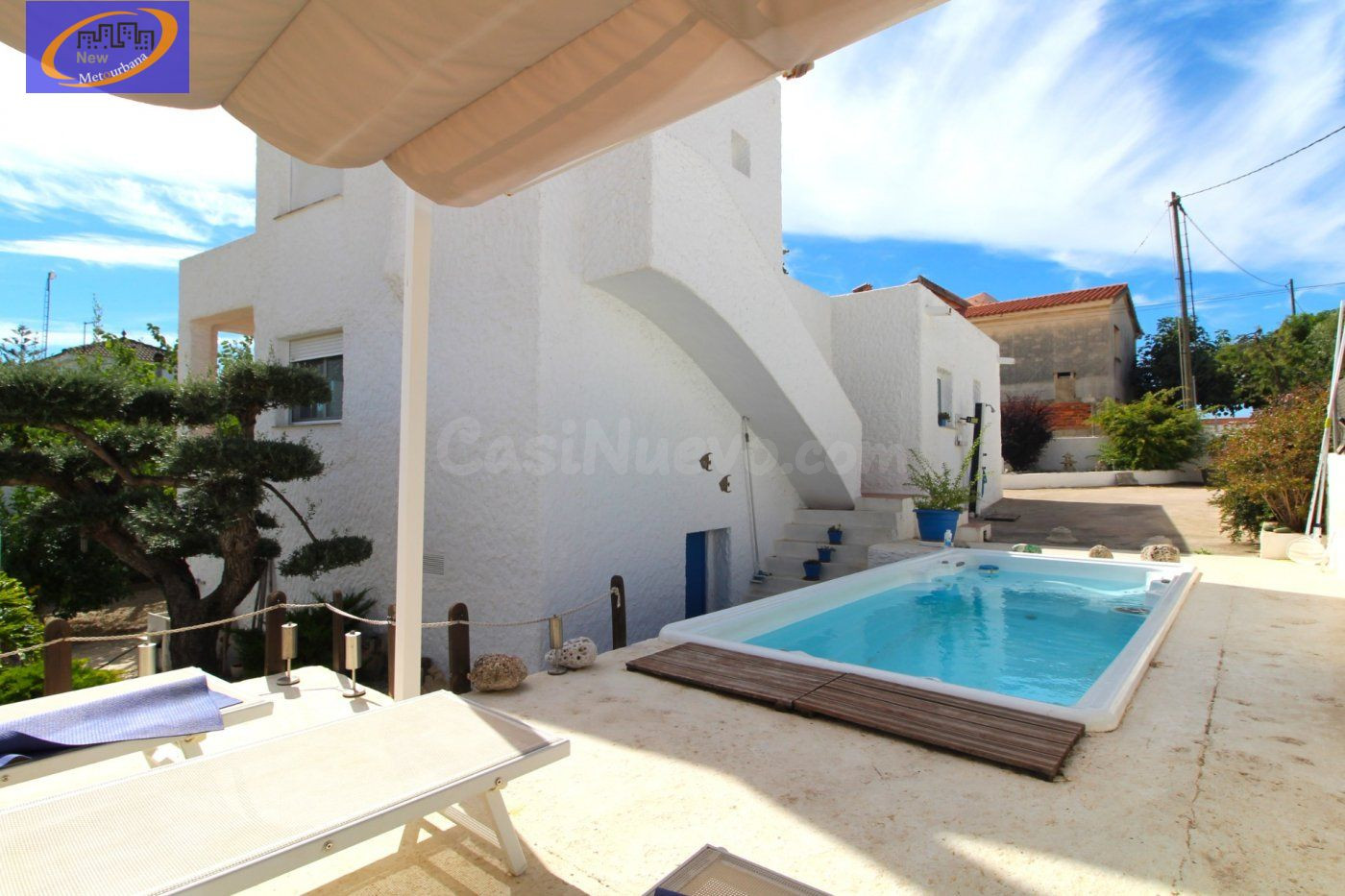 ¡IMPRESIONANTE CHALET INDEPENDIENTE CON PISCINA, JACUZZI, SAUNA Y VISTAS AL MAR!