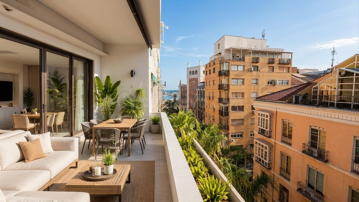 173 m2 con dos terrazas en el Soho de Málaga