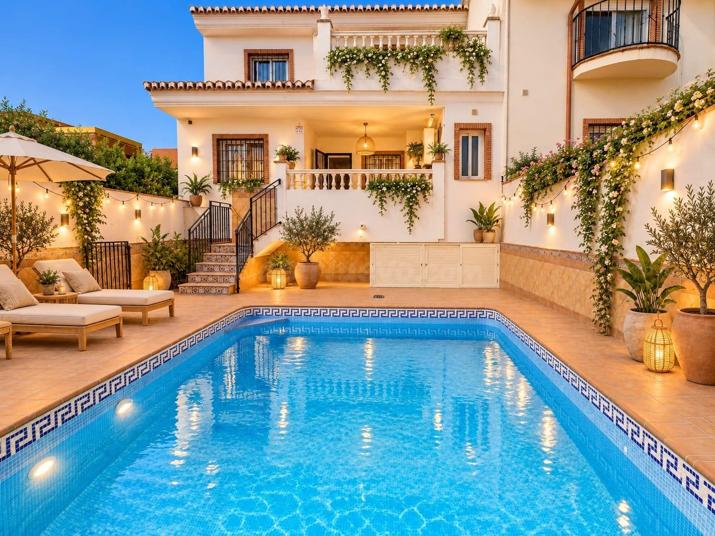 Magnífica Casa Pareada en Hijar con Piscina Privada y Amplio Sótano