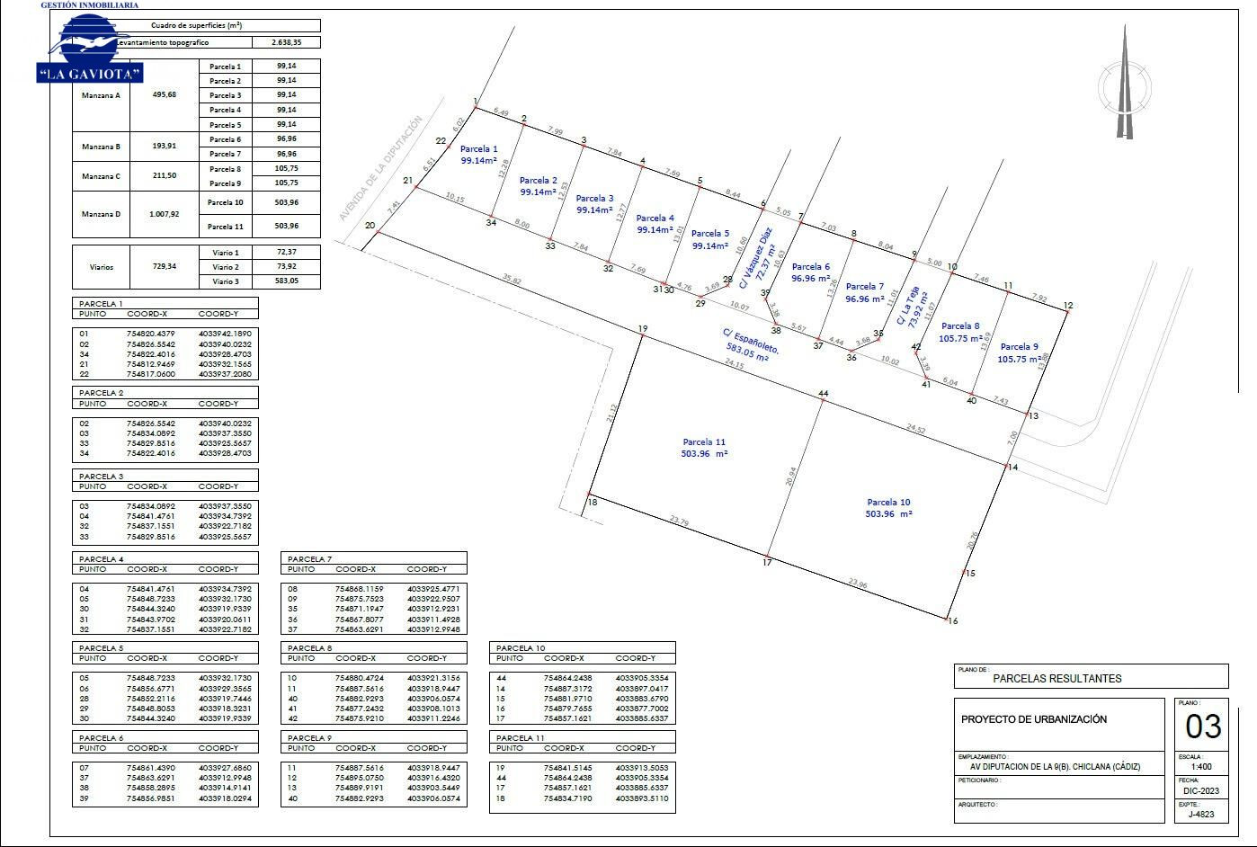 VENTA DE PARCELAS URBANAS CERCA DEL CENTRO DE CHICLANA