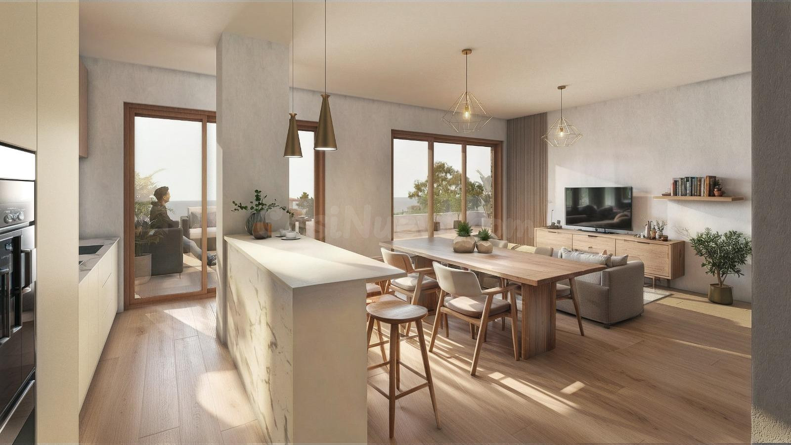 Bajo de 2 dormitorios con una espectacular terraza de más de 100 m y piscina comunitaria en el hornillo