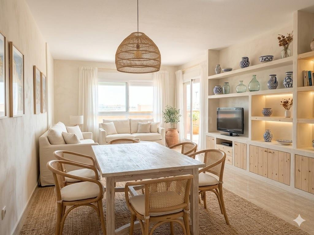 Apartamento de dos dormitorios con piscina privada y espectacular terraza en el hornillo