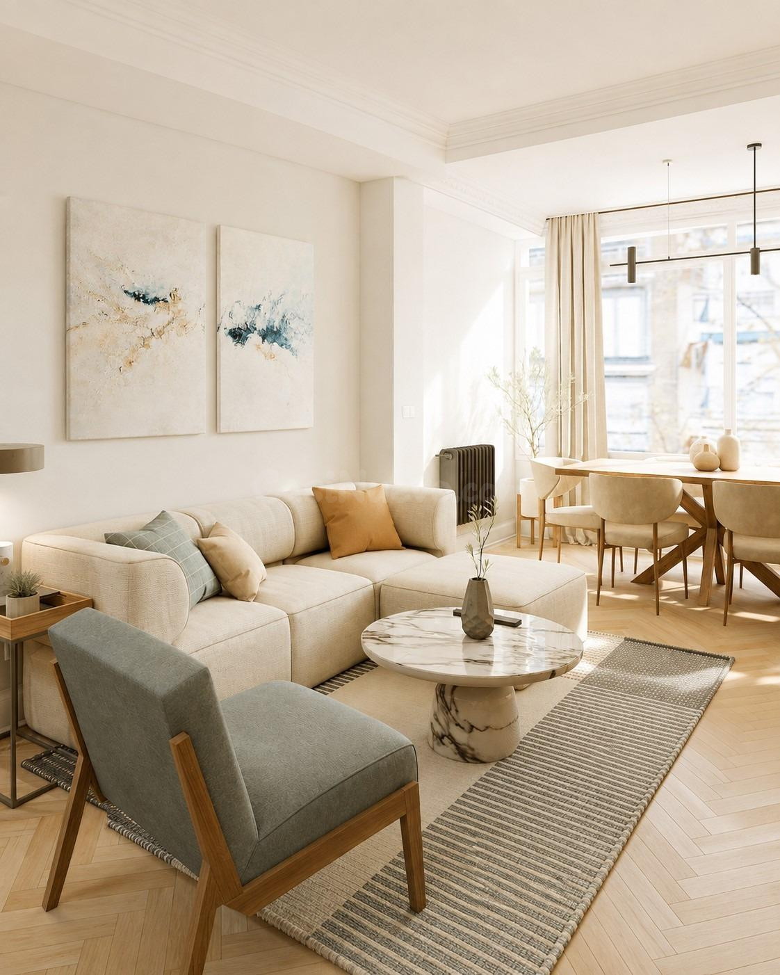 MADRID – CHAMBERÍ C/ VIRIATO PISO DE 140 M2, 44 M2 CORRESPONDE A UNA DE TERRAZA Una terraza para vivir Madrid desde las alturas.