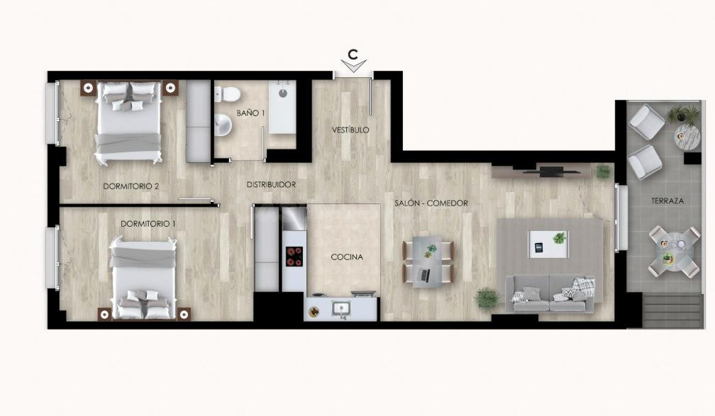 Piso en venta junto a Piscinas de Berriozar - foto 3