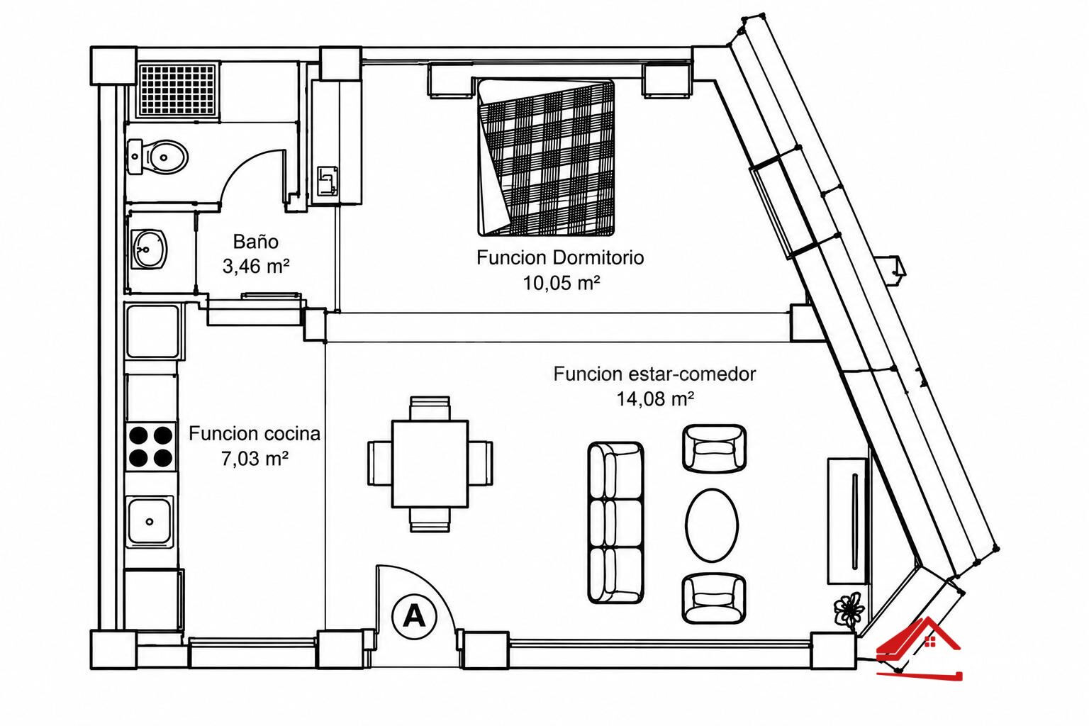 Loft de obra nueva en el Barrio del Naranjo