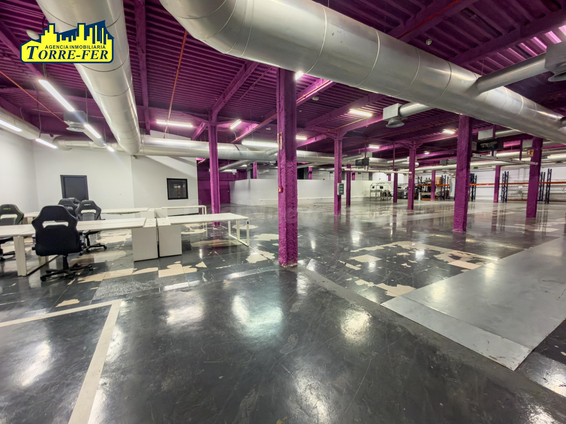 ¡Amplio espacio profesional en alquiler con zona de oficinas y acceso rodado!
