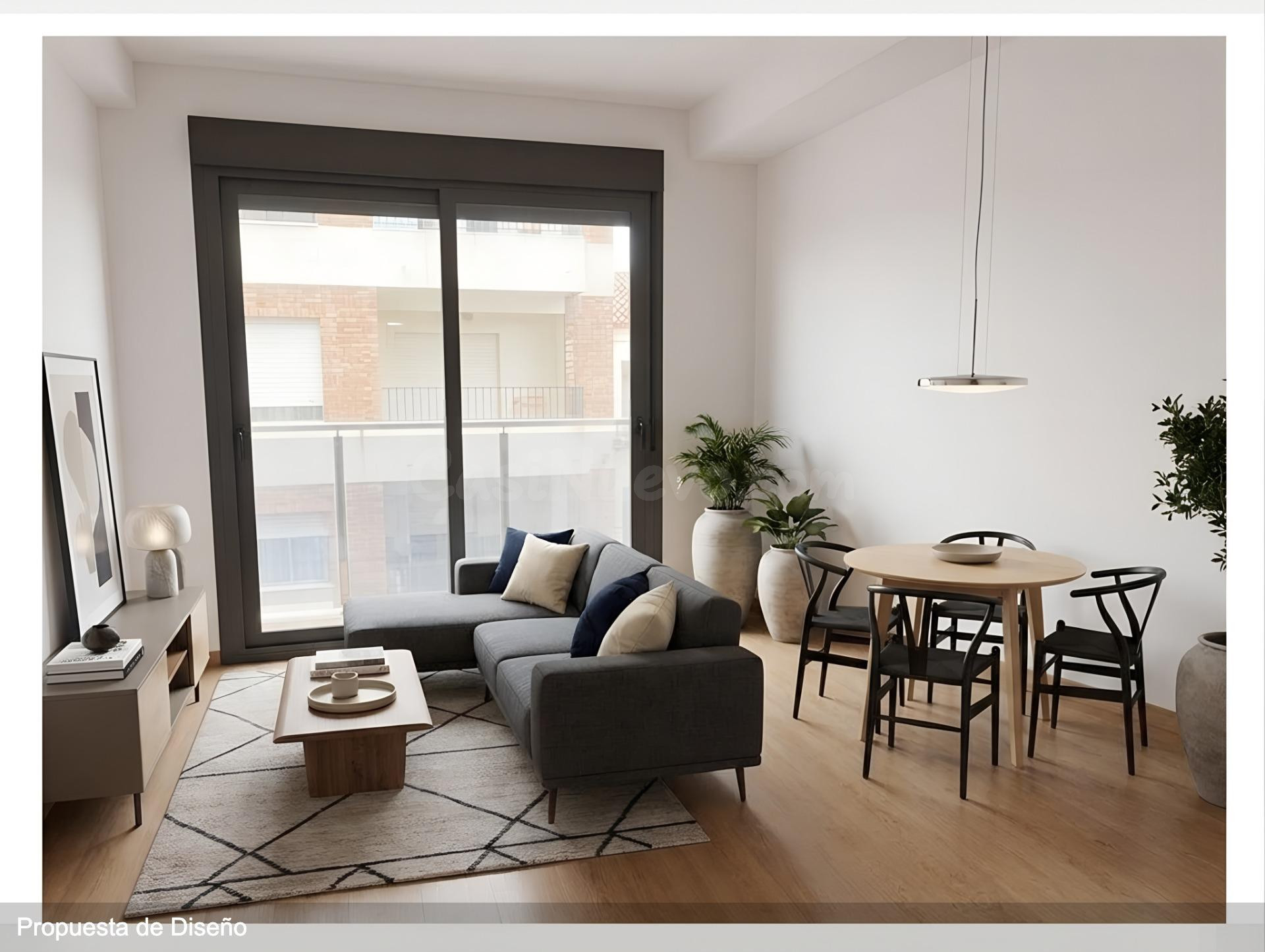 Una vivienda lista para vivir, con terraza, balcón y garaje