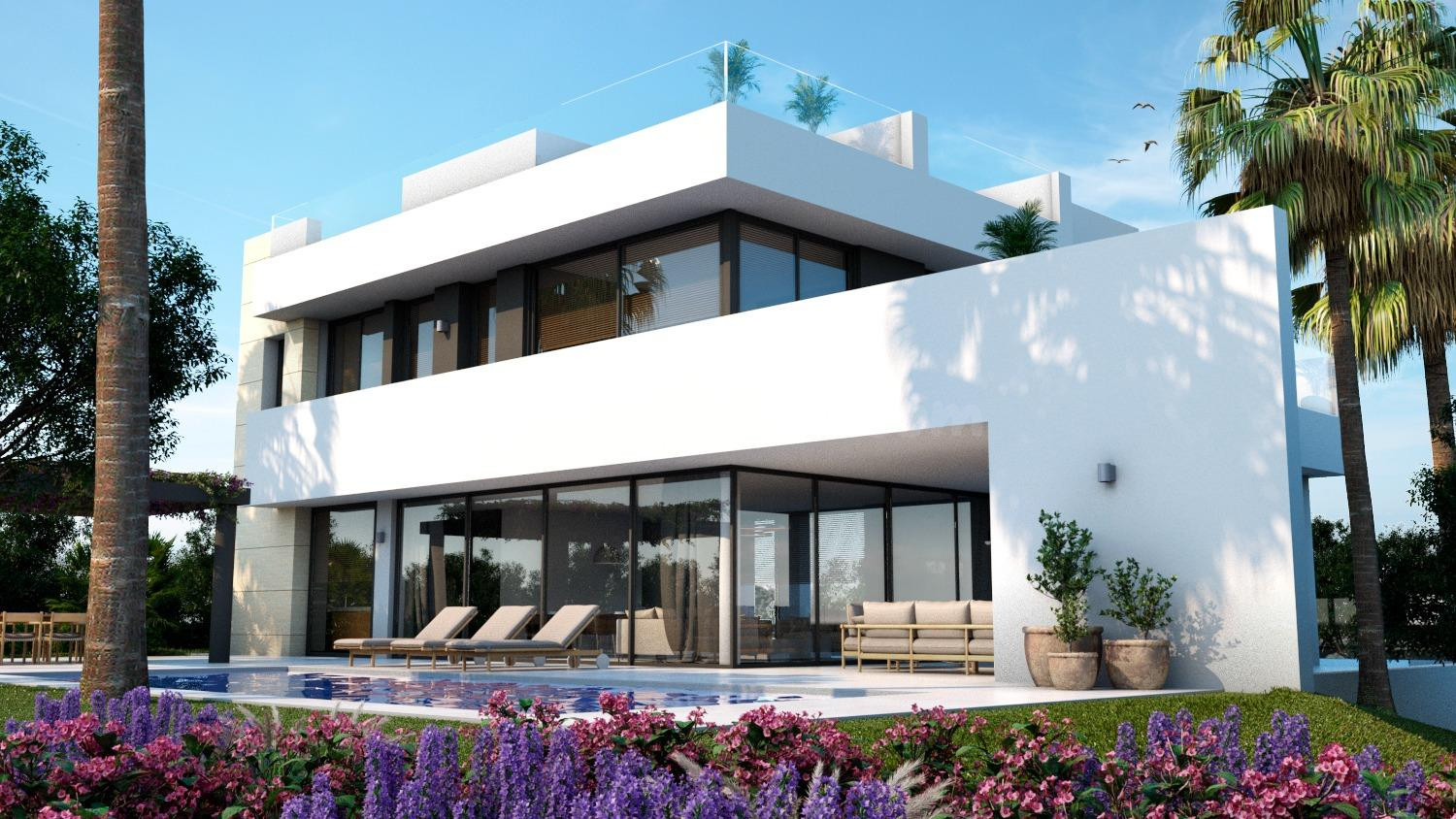 Villa de lujo de 5 dormitorios y 7 baños con vistas al Mar. Rio Real Golf, Marbella