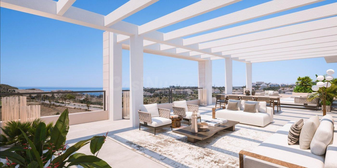 Ático de 2 dormitorios y 2 baños en La Cala, Calanova Golf, Mijas Costa