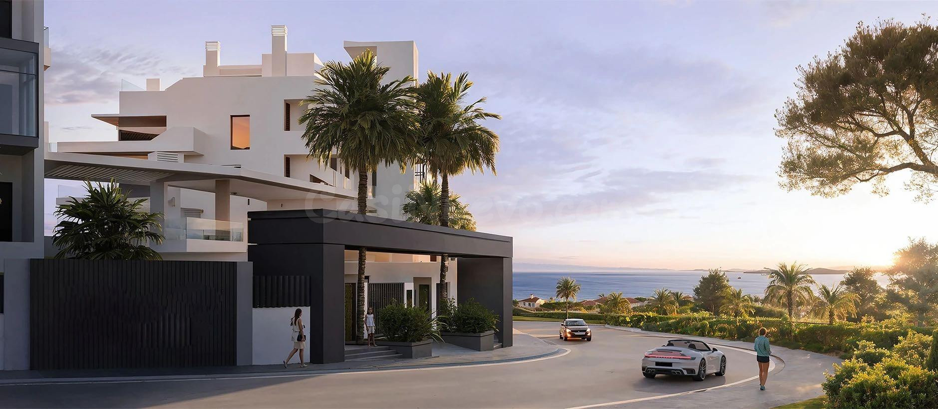Apartamento planta segunda de 3 dormitorios y 2 baños con vistas al mar. El Chaparral, Mijas Costa