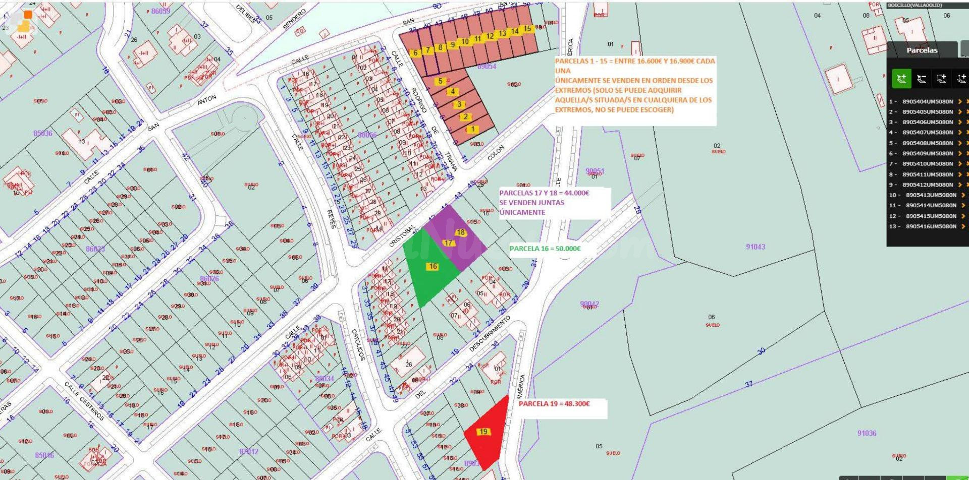 SOLARES EN VENTA BOECILLO, LISTOS PARA CONSTRUIR. DESDE 16.600€