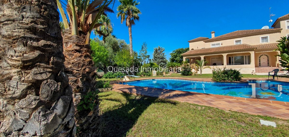 Chalet de 550m2 con 6 dormitorios en parcela de 3.500m2 en Torre Azul, Elche