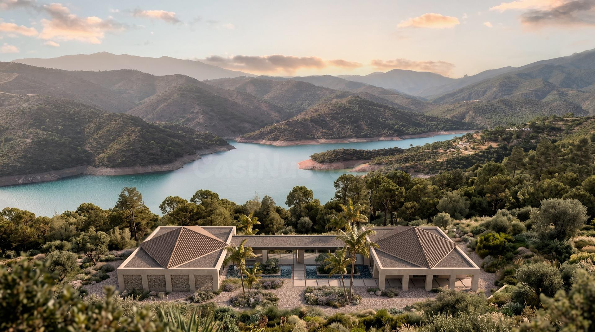 VILLA DE LUJO CON VISTA AL LAGO