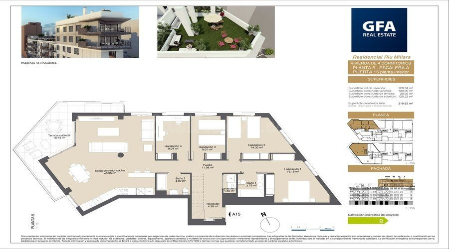 Dúplex 4 habitaciones 171m² en venta - Centro