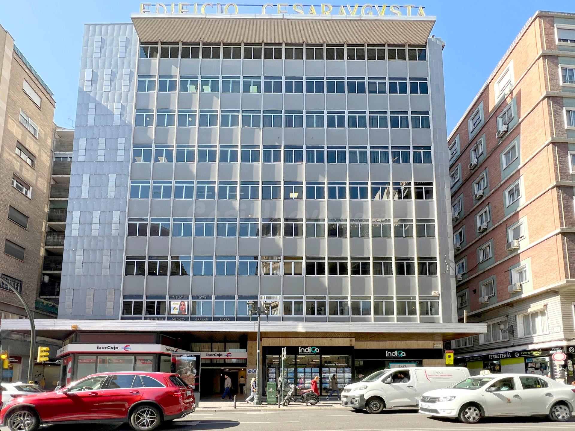 SE ALQUILA AMPLIA OFICINA EN LA NOVENA PLANTA DEL EDIFICIO CESAR AUGUSTA - ZARAGOZA