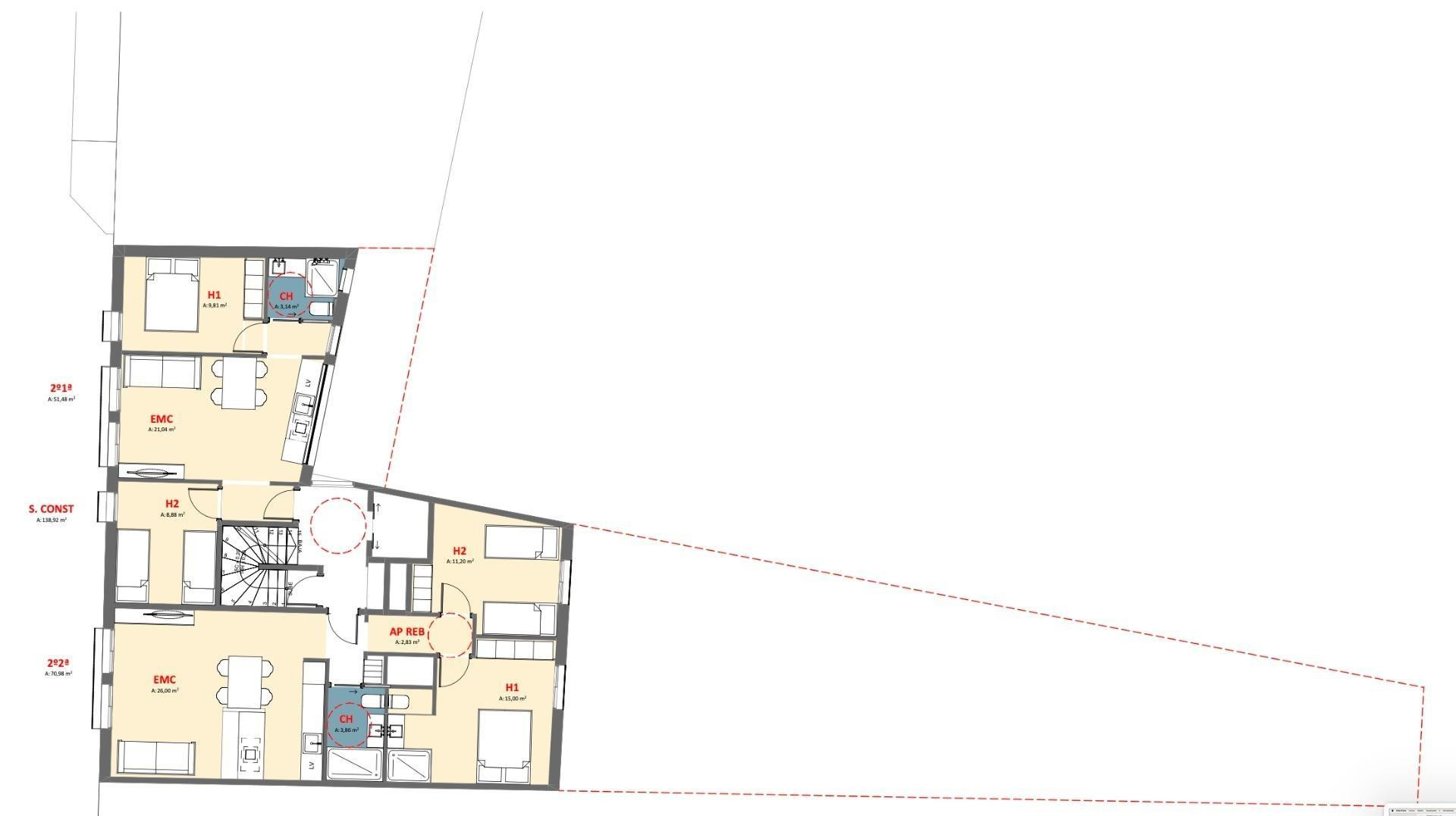 PALAMÓS: PISO EN SEGUNDA PLANTA DE OBRA NUEVA EN PLENO CENTRO A 200 METROS DE LA PLAYA