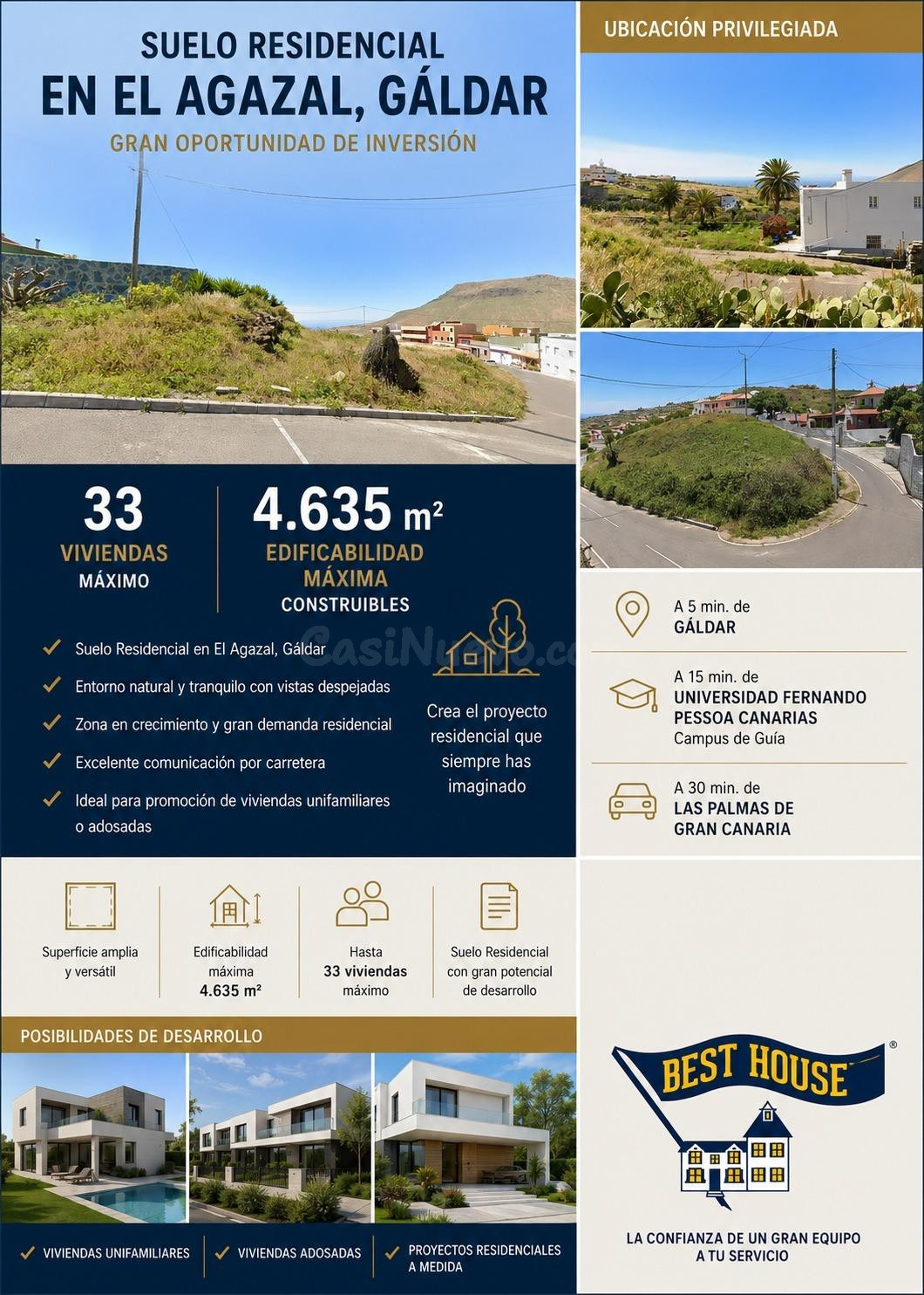 Suelo Residencial en El Agazal, Gáldar