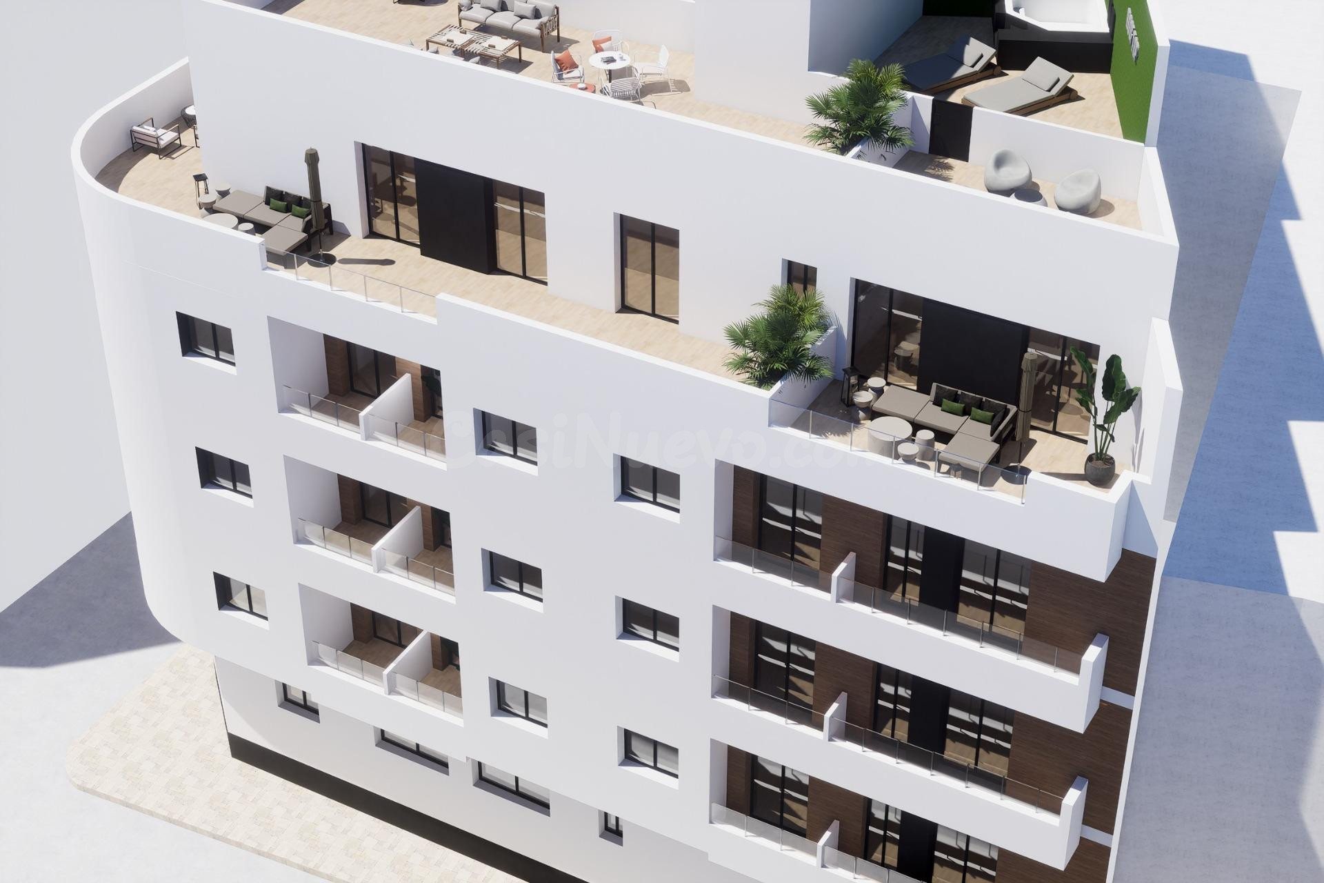 Apartamentos de nueva construcción en el centro de Torrevieja, cerca de Playa del Cura