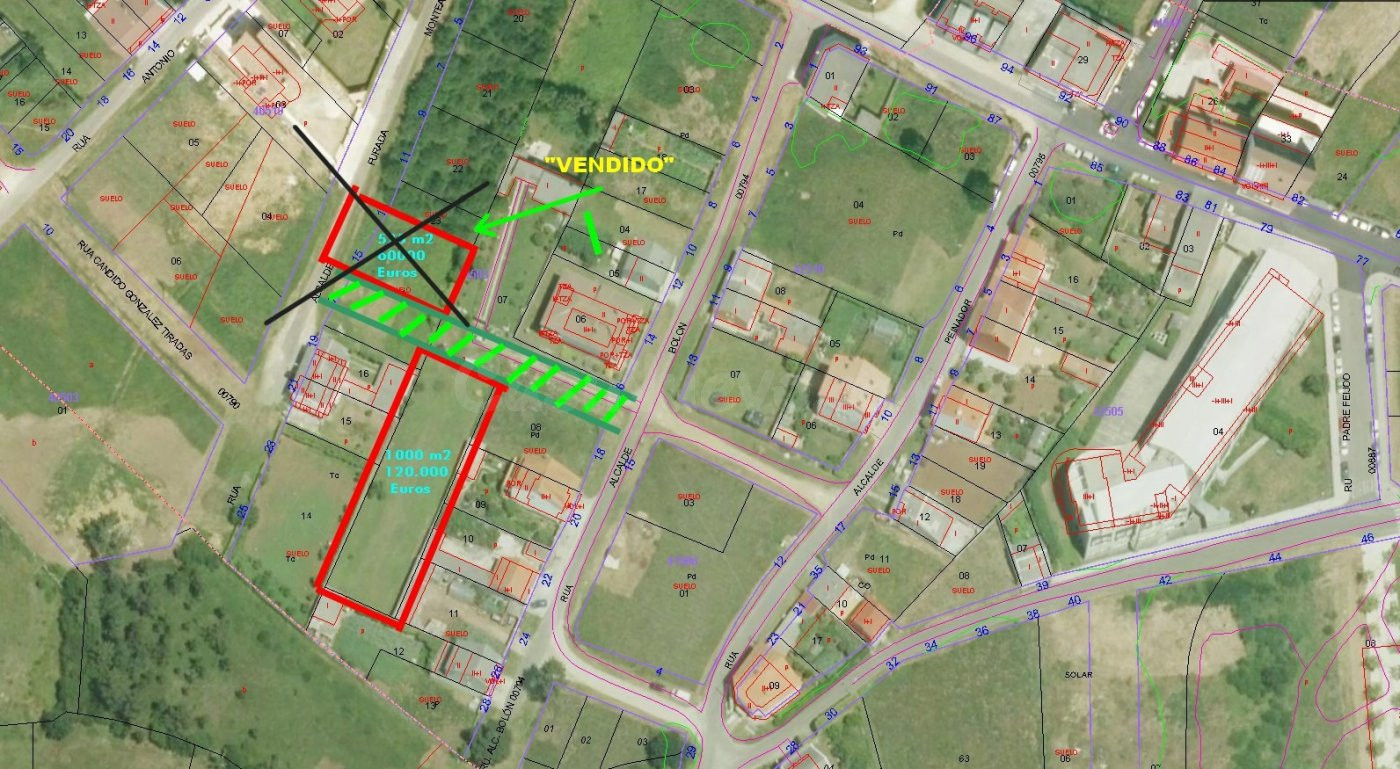 Terreno urbano con cierre en Zona San Cristobal - Carballo