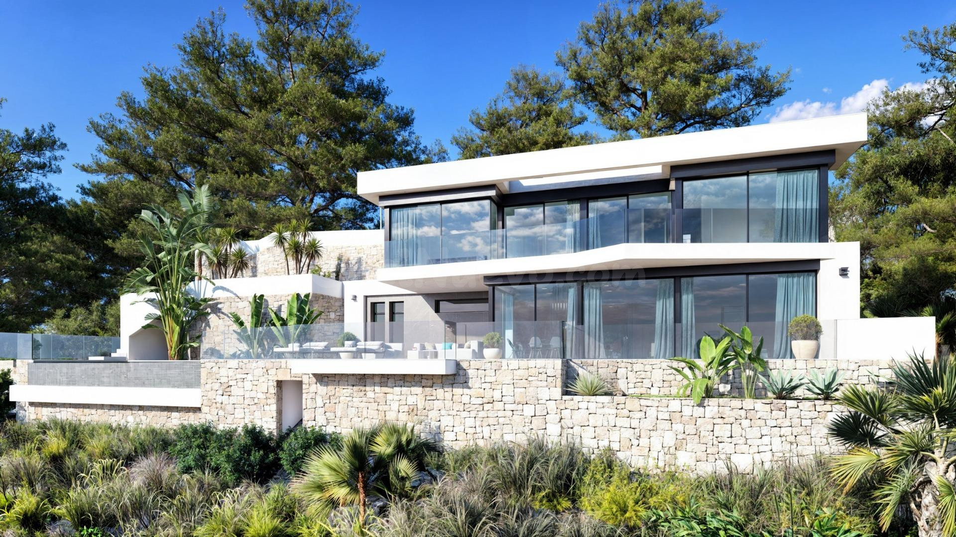 Villa de lujo de nueva construcción con vistas panorámicas al mar en Raco de Galeno, Benissa Costa