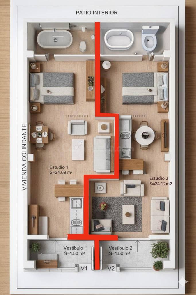 LOCAL COMERCIAL CON CAMBIO DE USO A VIVIENDA Y SEGREGACIÓN APROBADA