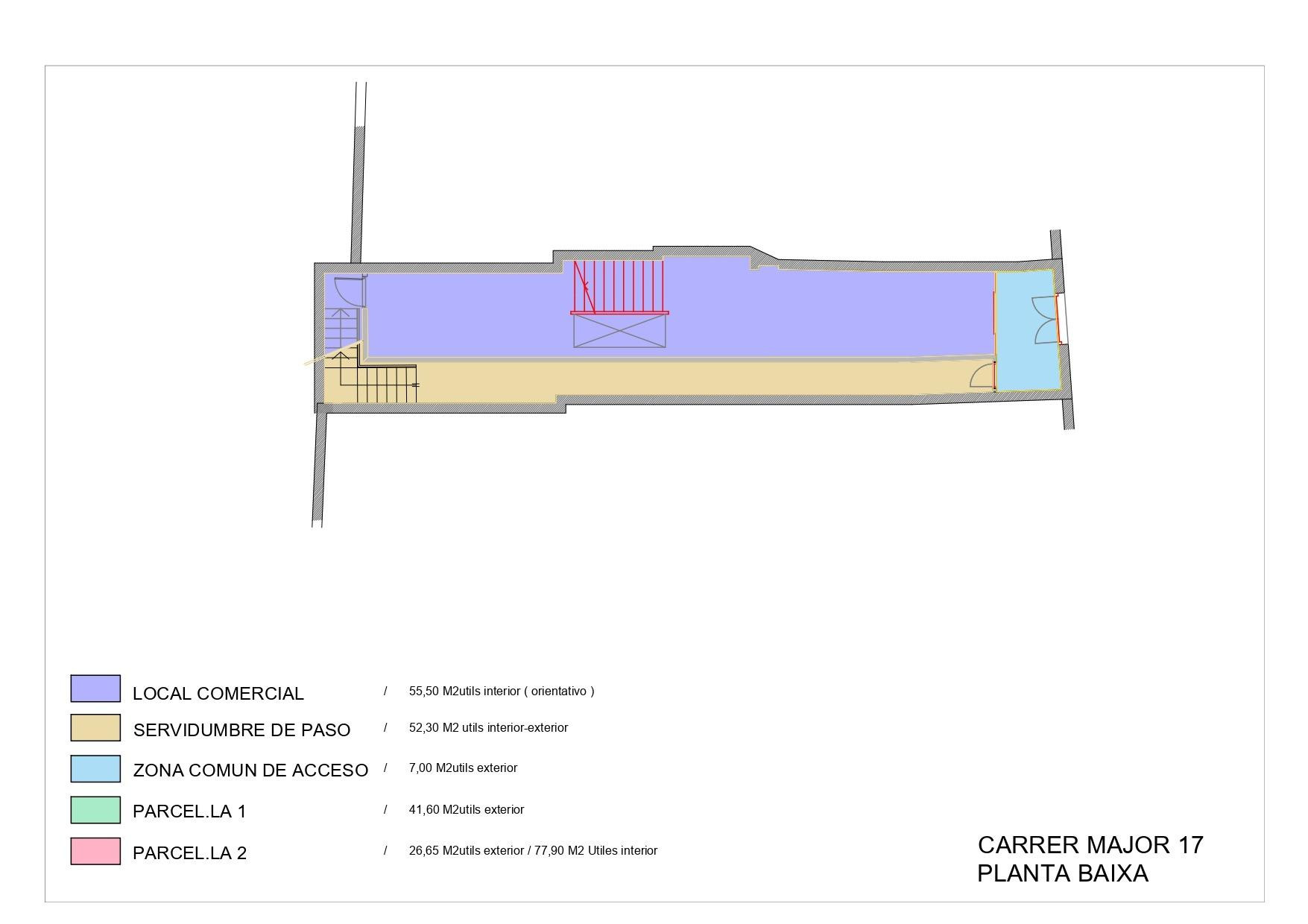 F279 - Local Comercial carrer Major de Fornells - No apto para Hostelería