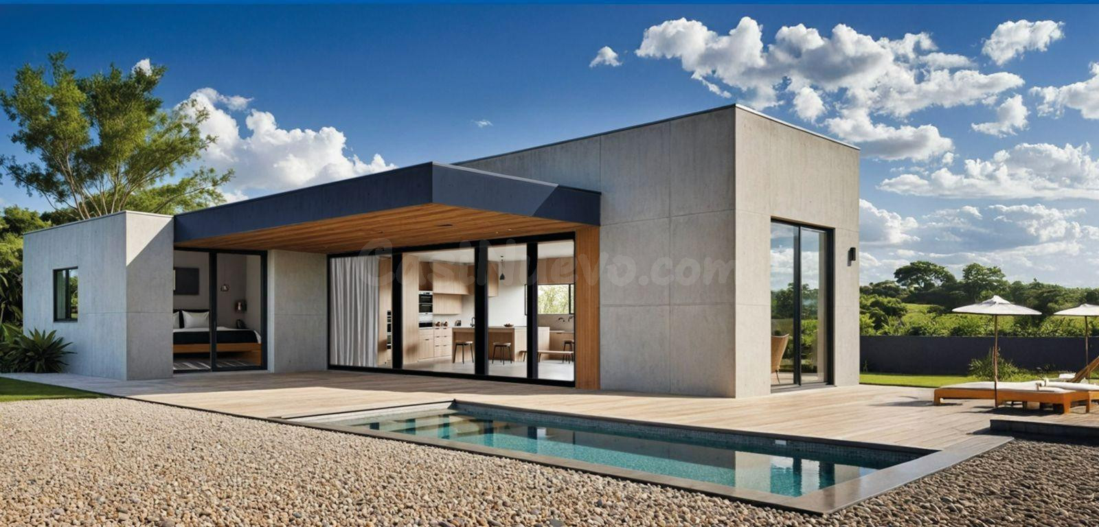 Chalet de obra nueva en Vilanova de Escornalbou con amplio j