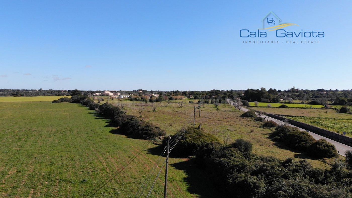 Terreno rústico con licencia cerca del pueblo de Ses Salines