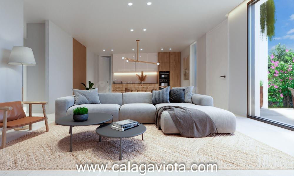 Planta baja de obra nueva con piscina en jardín - foto 5