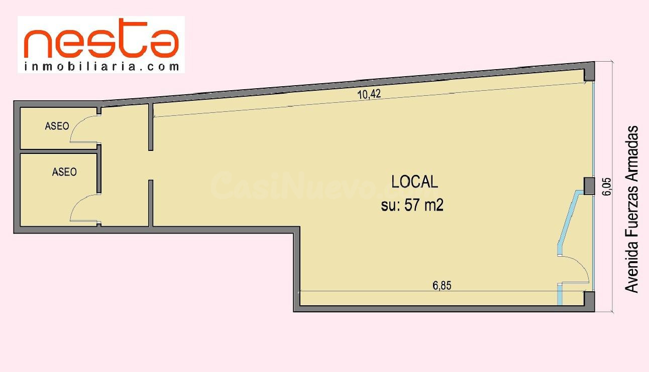LOCAL COMERCIAL EN ALQUILER EN CALLE PRINCIPAL.
