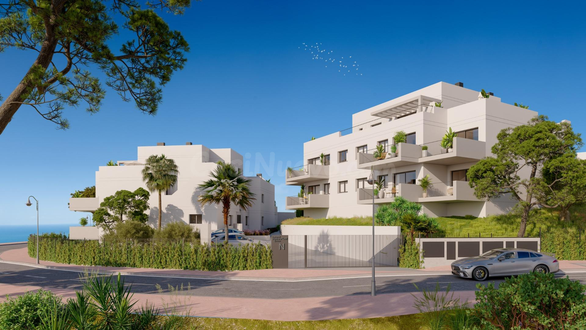 Apartamentos de nueva construcción en Baviera Golf – vida moderna cerca de la playa