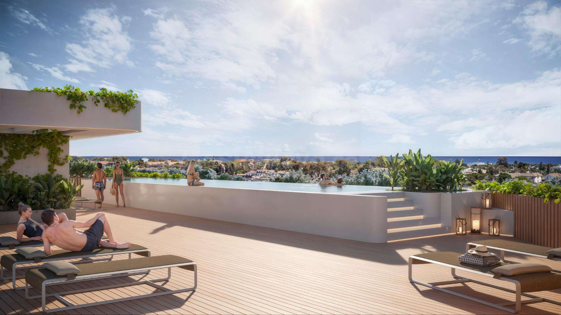 Magnifico apartamento de vanguardia muy luminoso y funcional en un exquisito residencial a pocos pasos del mar Mediterráneo